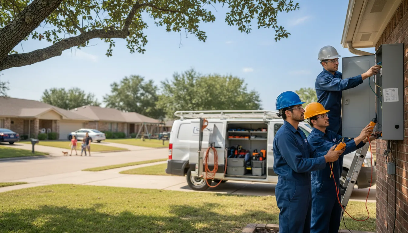 Certified electrician providing emergency electrical services in Downing, WI